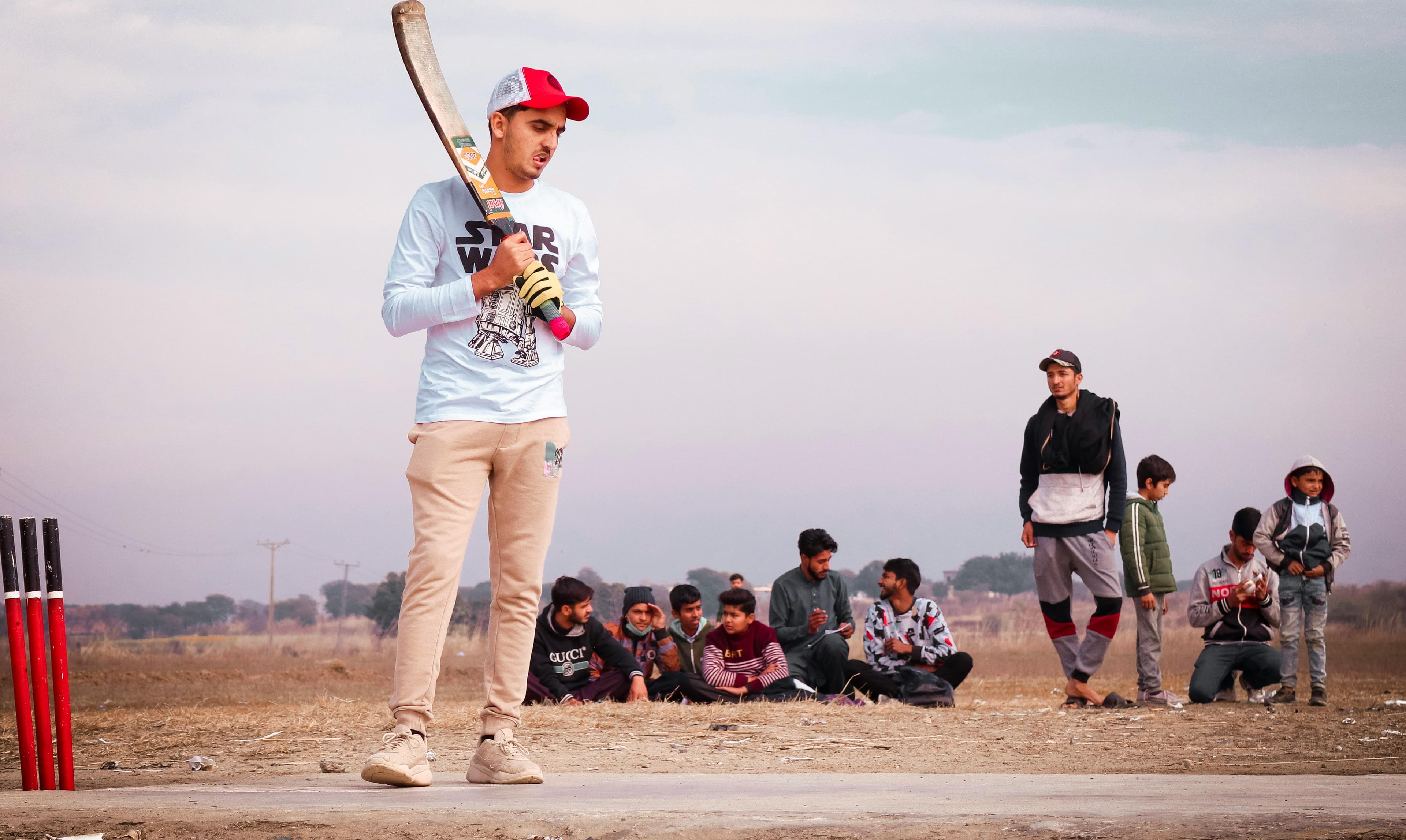 Gully cricket match